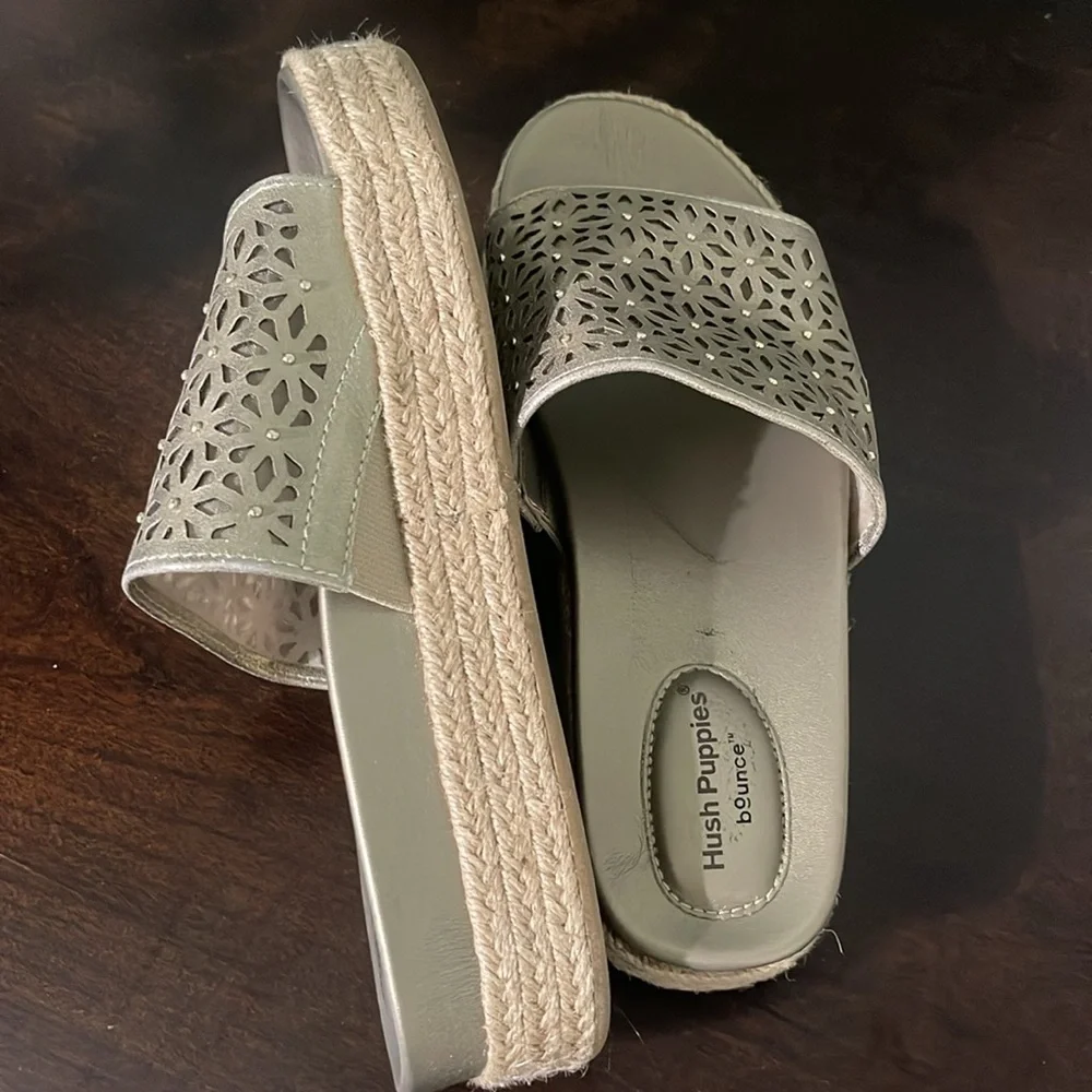 Hush Puppies perforated leather